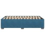 Estructura de cama de terciopelo azul 120x200 cm