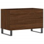 Mueble discos madera contrachapada roble marrón 74,5x38x48 cm de vidaXL, Almacenamiento para CD y DVD - Ref: Foro24-831739, P...