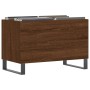 Mueble discos madera contrachapada roble marrón 74,5x38x48 cm de vidaXL, Almacenamiento para CD y DVD - Ref: Foro24-831739, P...