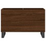 Mueble discos madera contrachapada roble marrón 74,5x38x48 cm de vidaXL, Almacenamiento para CD y DVD - Ref: Foro24-831739, P...