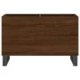 Scheibenschrank aus braunem Eichensperrholz, 74,5 x 38 x 48 cm von vidaXL, CD- und DVD-Speicher - Ref: Foro24-831739, Preis: ...