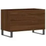 Scheibenschrank aus braunem Eichensperrholz, 74,5 x 38 x 48 cm von vidaXL, CD- und DVD-Speicher - Ref: Foro24-831739, Preis: ...