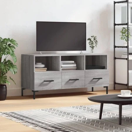 Sonoma TV-Möbel aus grauem Holzwerkstoff 102x36x50 cm von vidaXL, TV-Möbel - Ref: Foro24-829042, Preis: 62,38 €, Rabatt: %