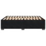 Estructura de cama sin colchón terciopelo negro 140x190 cm