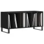 Plattenschrank aus Sperrholz schwarz 100x38x48 cm von vidaXL, CD- und DVD-Speicher - Ref: Foro24-831757, Preis: 81,64 €, Raba...