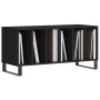 Plywood black record storage unit 100x38x48 cm by vidaXL, CD and DVD storage - Ref: Foro24-831757, Price: 83,47 €, Discount: %