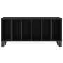 Plywood black record storage unit 100x38x48 cm by vidaXL, CD and DVD storage - Ref: Foro24-831757, Price: 83,47 €, Discount: %