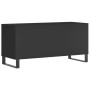 Plywood black record storage unit 100x38x48 cm by vidaXL, CD and DVD storage - Ref: Foro24-831757, Price: 83,47 €, Discount: %