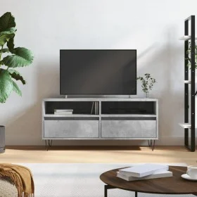 Mueble de TV madera contrachapada gris hormigón 100x34,5x44,5cm de vidaXL, Muebles TV - Ref: Foro24-831240, Precio: 71,03 €, ...
