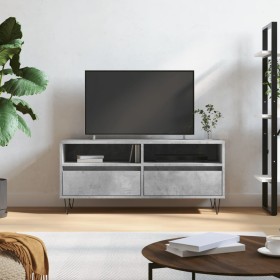 TV-Schrank aus betongrauem Sperrholz, 100 x 34,5 x 44,5 cm von vidaXL, TV-Möbel - Ref: Foro24-831240, Preis: 71,92 €, Rabatt: %