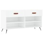Weiße Schuhbank aus Holzwerkstoff, 102 x 35 x 55 cm von vidaXL, Schuhregale und Schuhorganisatoren - Ref: Foro24-829708, Prei...
