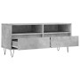 TV-Schrank aus betongrauem Sperrholz, 100 x 34,5 x 44,5 cm von vidaXL, TV-Möbel - Ref: Foro24-831240, Preis: 71,92 €, Rabatt: %