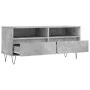 TV-Schrank aus betongrauem Sperrholz, 100 x 34,5 x 44,5 cm von vidaXL, TV-Möbel - Ref: Foro24-831240, Preis: 71,03 €, Rabatt: %