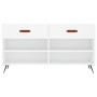 Weiße Schuhbank aus Holzwerkstoff, 102 x 35 x 55 cm von vidaXL, Schuhregale und Schuhorganisatoren - Ref: Foro24-829708, Prei...