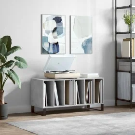 Furniture made of gray concrete plywood discs 100x38x48 cm by vidaXL, CD and DVD storage - Ref: Foro24-831760, Price: 74,08 €...