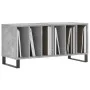 Mueble discos madera contrachapada gris hormigón 100x38x48 cm de vidaXL, Almacenamiento para CD y DVD - Ref: Foro24-831760, P...