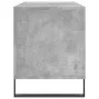 Mueble discos madera contrachapada gris hormigón 100x38x48 cm de vidaXL, Almacenamiento para CD y DVD - Ref: Foro24-831760, P...