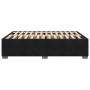 Estructura de cama sin colchón terciopelo negro 140x200 cm