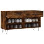 Schuhbank aus Holzwerkstoff, geräucherte Eiche, 102 x 35 x 55 cm von vidaXL, Schuhregale und Schuhorganisatoren - Ref: Foro24...