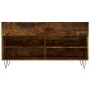 Shoe bench engineered wood smoked oak 102x35x55 cm by vidaXL, Shoe racks and shoe organizers - Ref: Foro24-829737, Price: 52,...