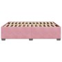 Estructura de cama sin colchón terciopelo rosa 140x200 cm en Camas y somieres | Comprar online en Foro24