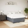Estructura de cama sin colchón terciopelo gris oscuro 160x200cm