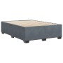 Estructura de cama sin colchón terciopelo gris oscuro 160x200cm