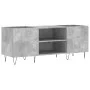 Concrete gray plywood disc cabinet 121x38x48 cm by vidaXL, CD and DVD storage - Ref: Foro24-831680, Price: 72,06 €, Discount: %