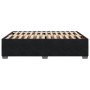 Estructura de cama sin colchón terciopelo negro 160x200 cm