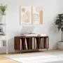 Scheibenschrank aus braunem Eichensperrholz, 100 x 38 x 48 cm von vidaXL, CD- und DVD-Speicher - Ref: Foro24-831747, Preis: 8...