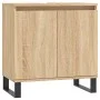 Sonoma oak engineered wood bathroom cabinet 58x33x60 cm by vidaXL, bathroom vanities - Ref: Foro24-831591, Price: 64,71 €, Di...