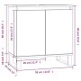 Armario de baño madera de ingeniería roble Sonoma 58x33x60 cm de vidaXL, Tocadores de baño - Ref: Foro24-831591, Precio: 64,7...