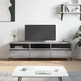 Sonoma gray plywood TV cabinet 150x30x44.5 cm by vidaXL, TV Furniture - Ref: Foro24-831290, Price: 103,29 €, Discount: %
