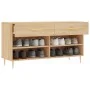 Sonoma Schuhbank aus Eichenholz 102x35x55 cm von vidaXL, Schuhregale und Schuhorganisatoren - Ref: Foro24-829727, Preis: 54,2...