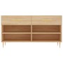 Banco zapatero madera de ingeniería roble Sonoma 102x35x55 cm de vidaXL, Zapateros y organizadores de calzado - Ref: Foro24-8...