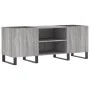 Mueble para discos madera contrachapada gris sonoma 121x38x48cm de vidaXL, Almacenamiento para CD y DVD - Ref: Foro24-831690,...