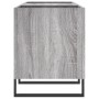 Plywood gray Sonoma record storage unit 121x38x48cm by vidaXL, CD and DVD storage - Ref: Foro24-831690, Price: 83,07 €, Disco...