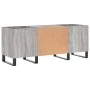 Plywood gray Sonoma record storage unit 121x38x48cm by vidaXL, CD and DVD storage - Ref: Foro24-831690, Price: 82,18 €, Disco...