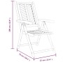 Liegende Gartenstühle 3 Stück aus massivem Akazienholz von vidaXL, Gartenstühle - Ref: Foro24-362232, Preis: 263,44 €, Rabatt: %