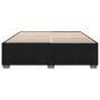 Estructura cama sin colchón terciopelo negro 200x200 cm