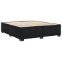 Estructura cama sin colchón terciopelo negro 200x200 cm