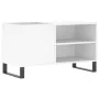 Engineered wood record storage unit in white, 85x38x48 cm by vidaXL, CD and DVD storage - Ref: Foro24-831708, Price: 53,75 €,...