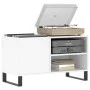 Engineered wood record storage unit in white, 85x38x48 cm by vidaXL, CD and DVD storage - Ref: Foro24-831708, Price: 53,75 €,...