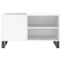 Scheibenschrank aus Holzwerkstoff weiß 85x38x48 cm von vidaXL, CD- und DVD-Speicher - Ref: Foro24-831708, Preis: 54,44 €, Rab...