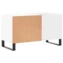 Engineered wood record storage unit in white, 85x38x48 cm by vidaXL, CD and DVD storage - Ref: Foro24-831708, Price: 53,75 €,...