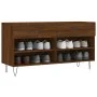Banco zapatero madera de ingeniería marrón roble 102x35x55 cm de vidaXL, Zapateros y organizadores de calzado - Ref: Foro24-8...