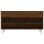 Shoe bench engineered wood oak brown 102x35x55 cm by vidaXL, Shoe racks and shoe organizers - Ref: Foro24-829739, Price: 51,9...