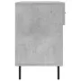 Banco zapatero madera de ingeniería gris hormigón 102x35x55 cm de vidaXL, Zapateros y organizadores de calzado - Ref: Foro24-...