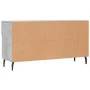 Banco zapatero madera de ingeniería gris hormigón 102x35x55 cm de vidaXL, Zapateros y organizadores de calzado - Ref: Foro24-...