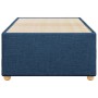 Estructura de cama sin colchón tela azul 80x200 cm